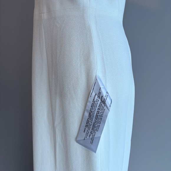 NWT Dress the Population White Floor Length Dress - Picture 3 of 5